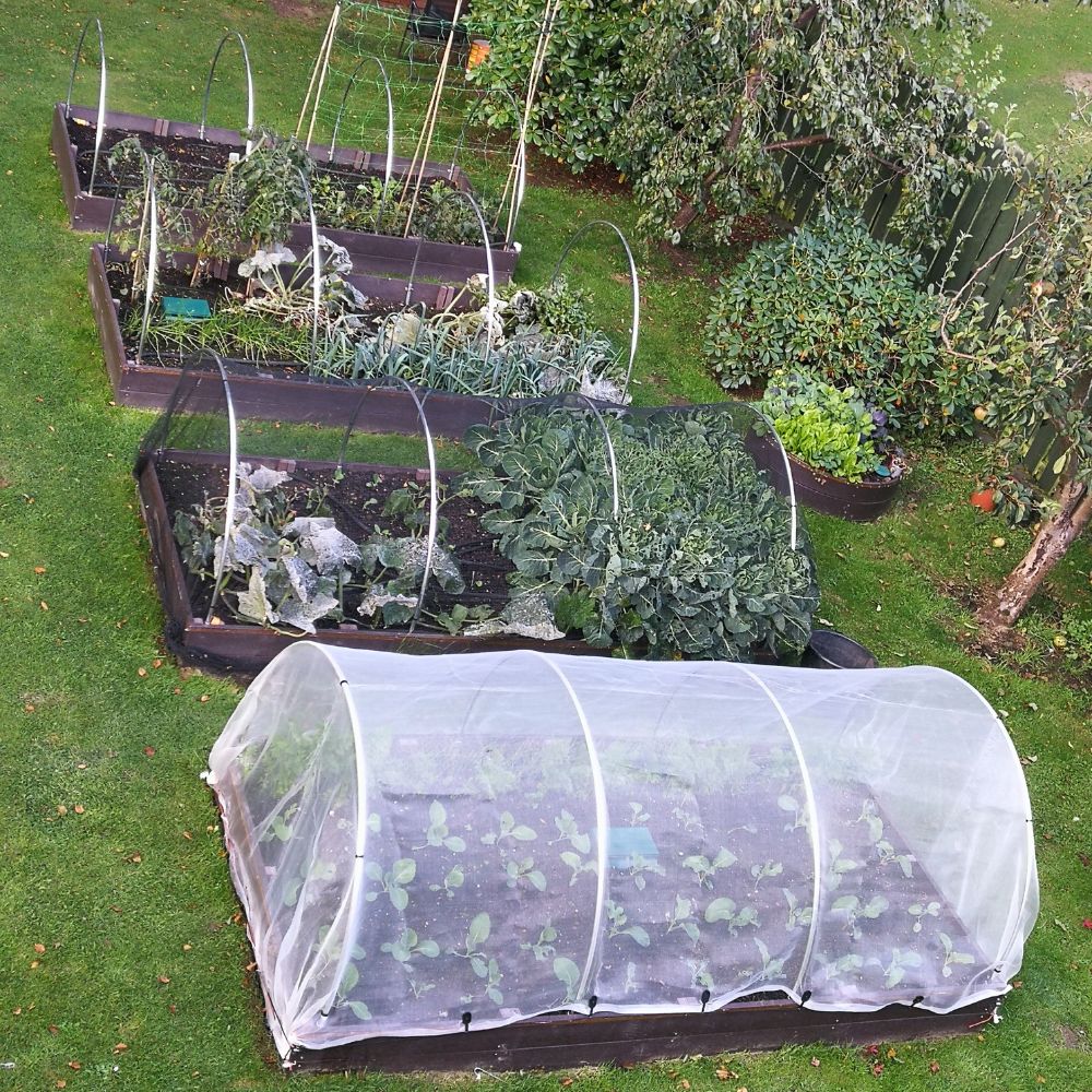 Rounded Aluminium Hooped Garden Tunnel