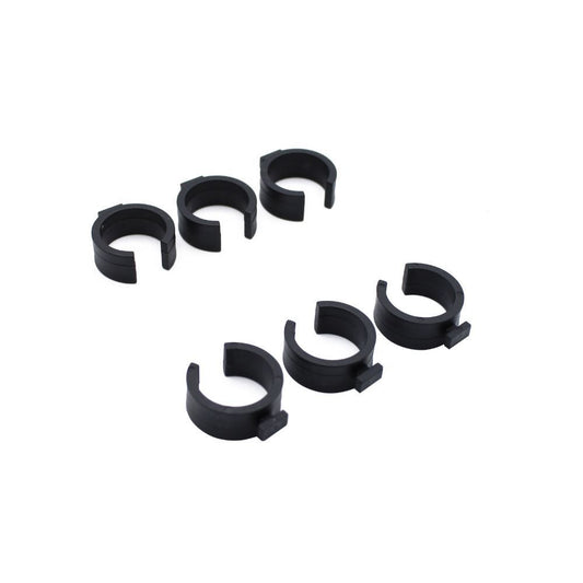 Black 10mm Flexible Hoop Clips