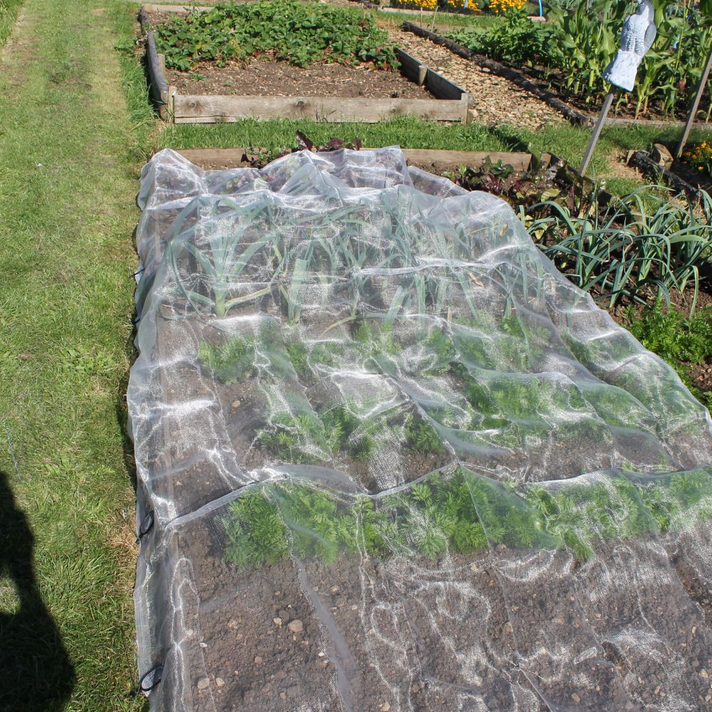 Veggiemesh Insect Netting Covering Crop Field